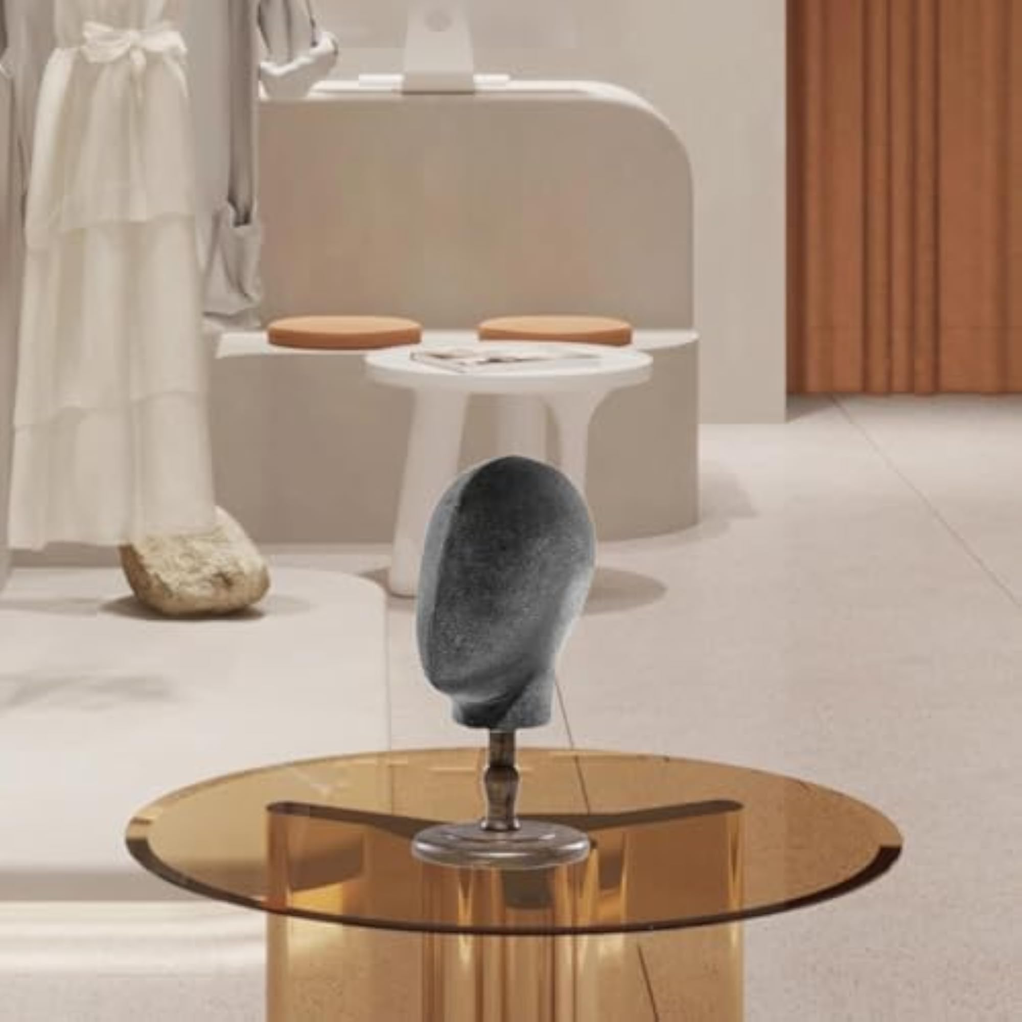 Mannequin Head with Base Multifunction Hat Rack